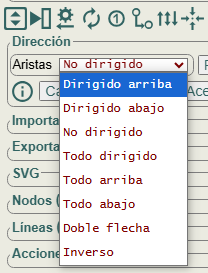Cambiar dirección de un grafo